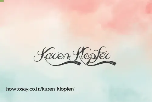 Karen Klopfer