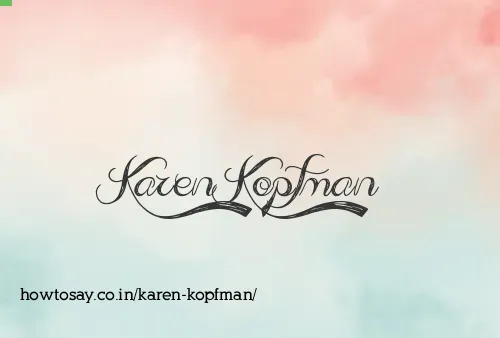 Karen Kopfman