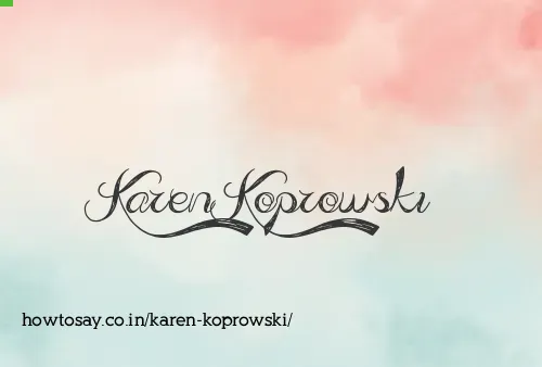 Karen Koprowski