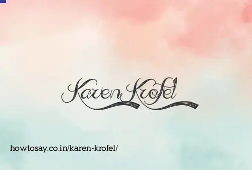 Karen Krofel