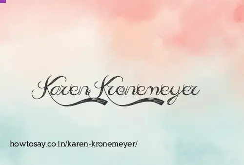 Karen Kronemeyer