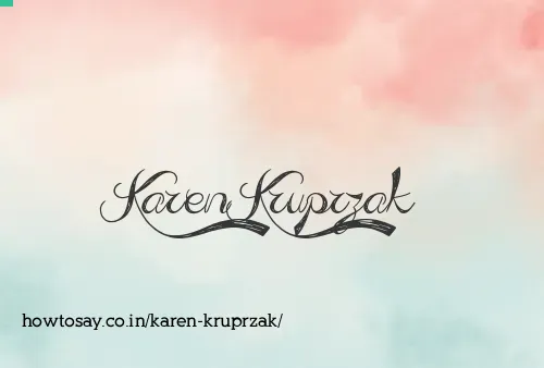 Karen Kruprzak