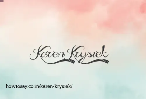 Karen Krysiek