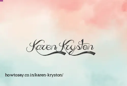 Karen Kryston