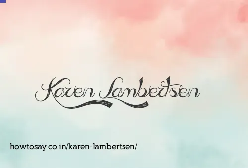 Karen Lambertsen