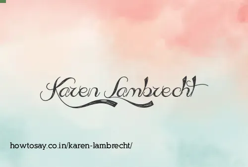 Karen Lambrecht