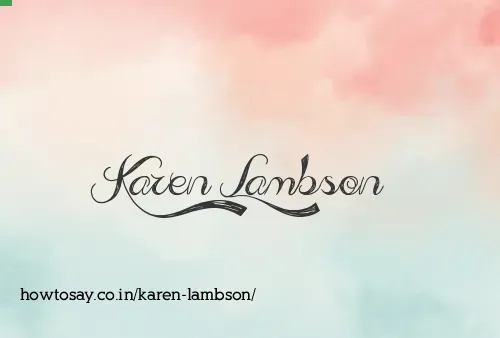 Karen Lambson