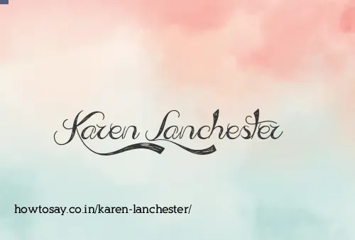 Karen Lanchester