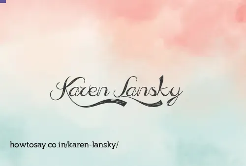 Karen Lansky