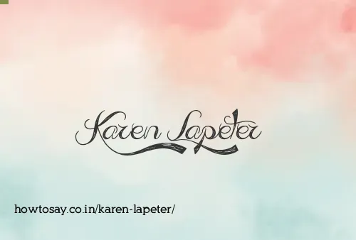 Karen Lapeter