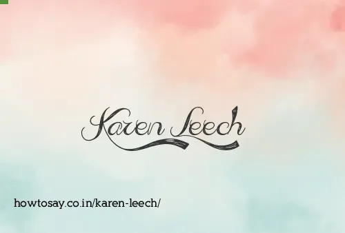 Karen Leech