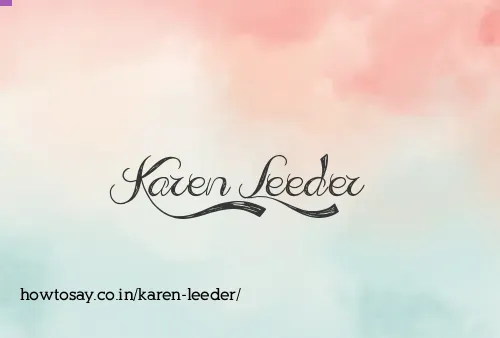 Karen Leeder