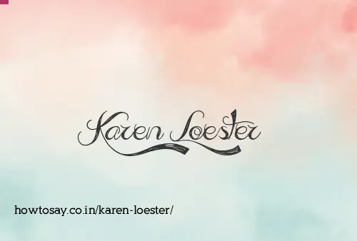 Karen Loester