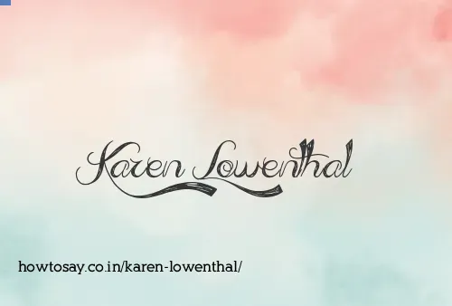 Karen Lowenthal