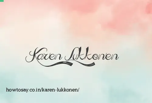 Karen Lukkonen