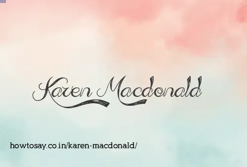 Karen Macdonald