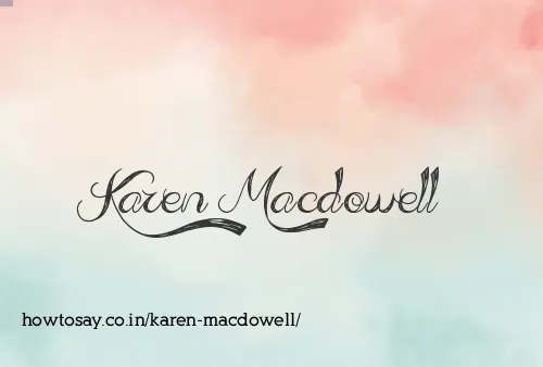 Karen Macdowell