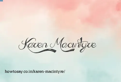 Karen Macintyre