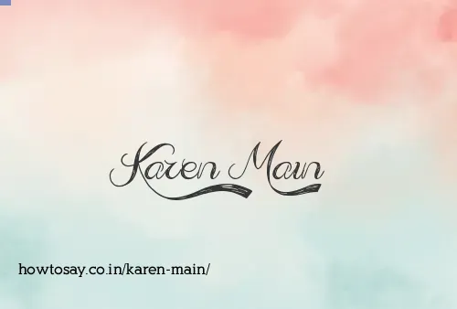 Karen Main