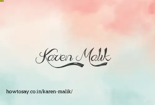 Karen Malik