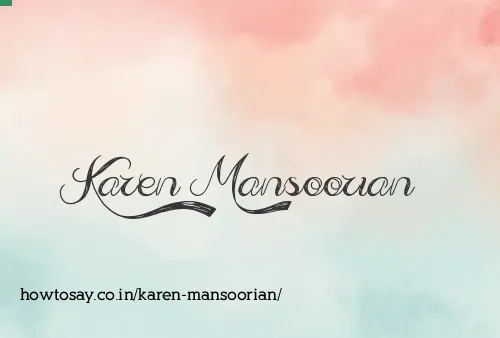 Karen Mansoorian