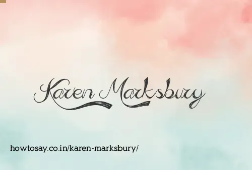 Karen Marksbury