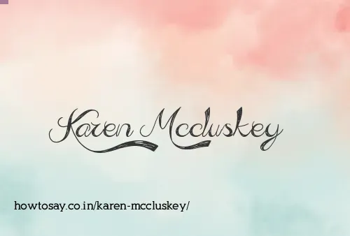 Karen Mccluskey