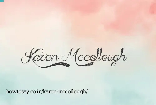 Karen Mccollough