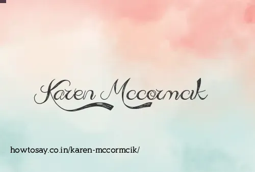 Karen Mccormcik