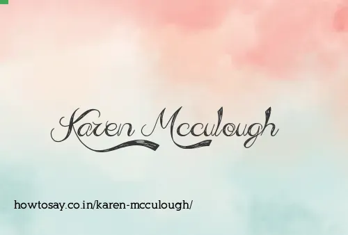 Karen Mcculough