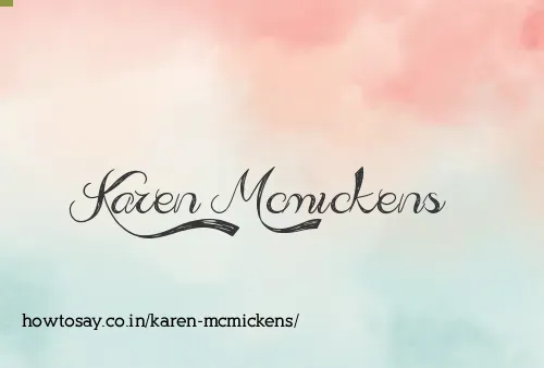 Karen Mcmickens