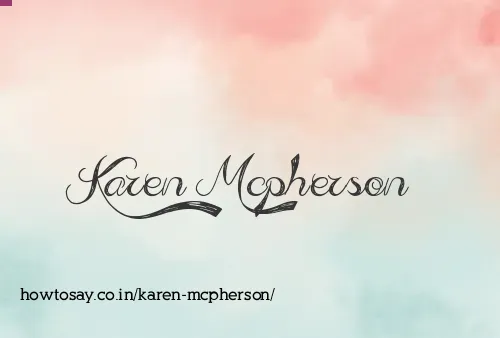 Karen Mcpherson