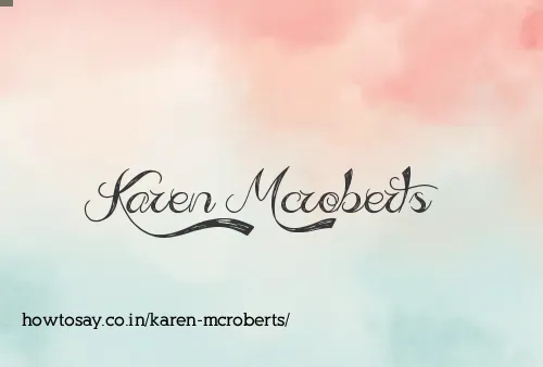Karen Mcroberts