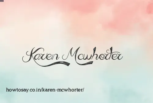 Karen Mcwhorter