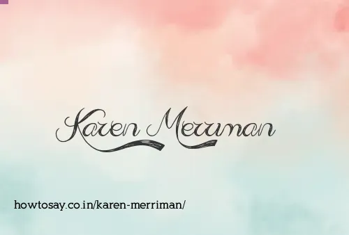 Karen Merriman