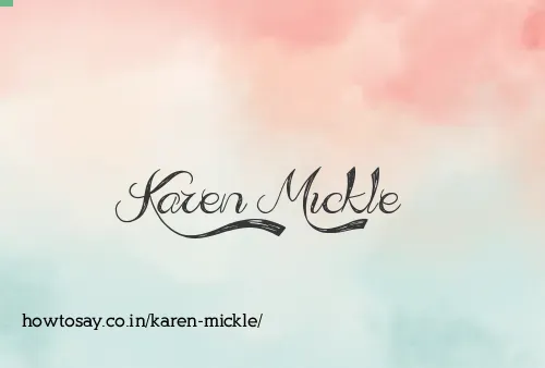 Karen Mickle