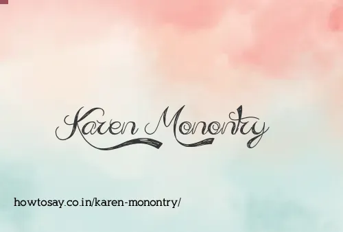 Karen Monontry