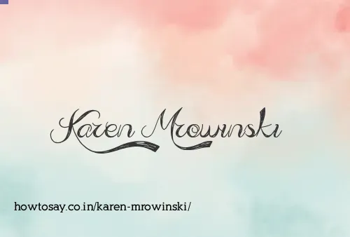 Karen Mrowinski
