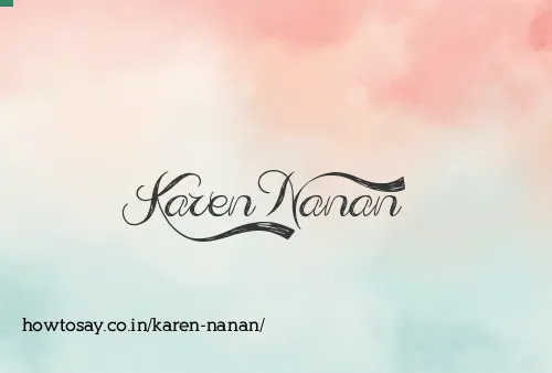 Karen Nanan