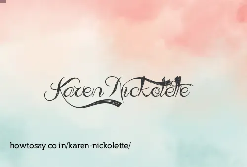 Karen Nickolette