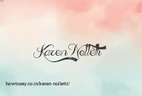 Karen Nolletti