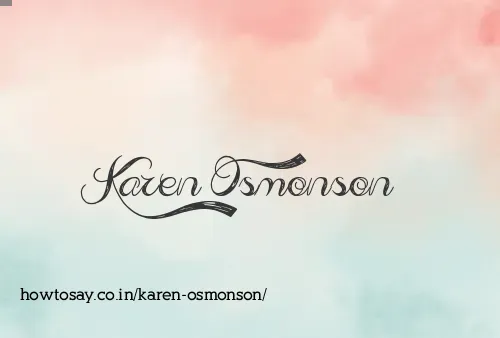 Karen Osmonson