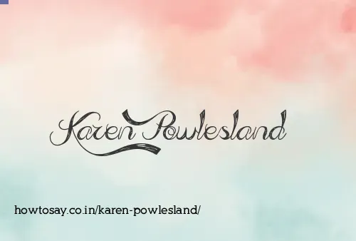 Karen Powlesland