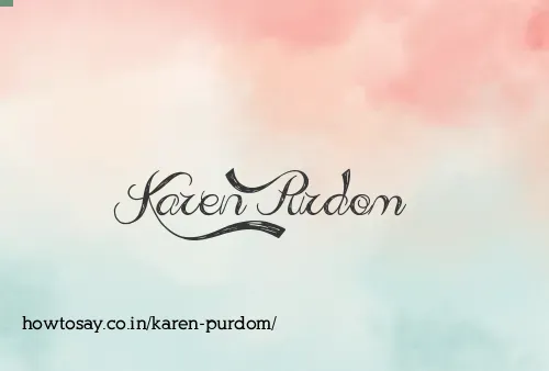Karen Purdom