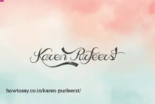Karen Purfeerst