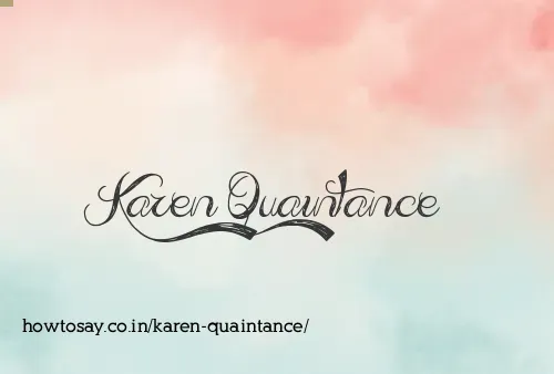 Karen Quaintance