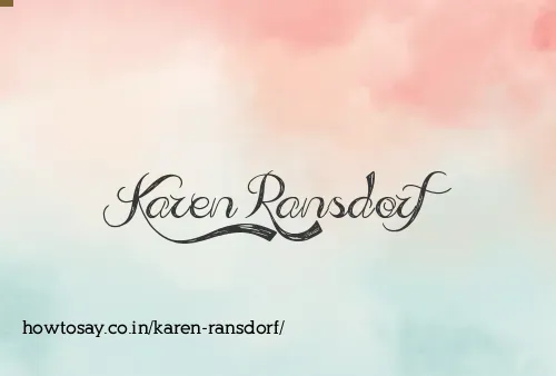 Karen Ransdorf