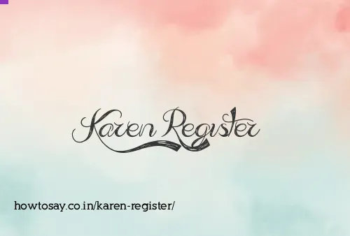 Karen Register