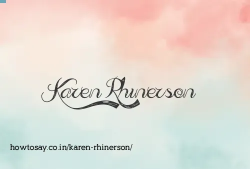 Karen Rhinerson