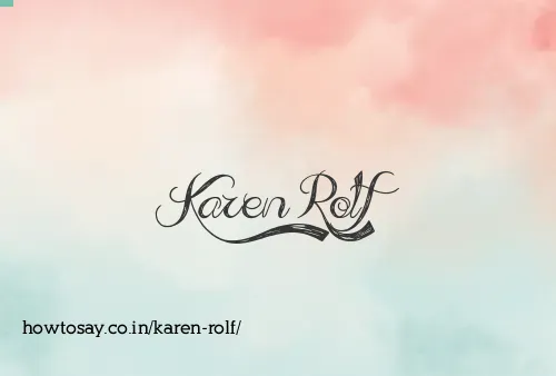 Karen Rolf